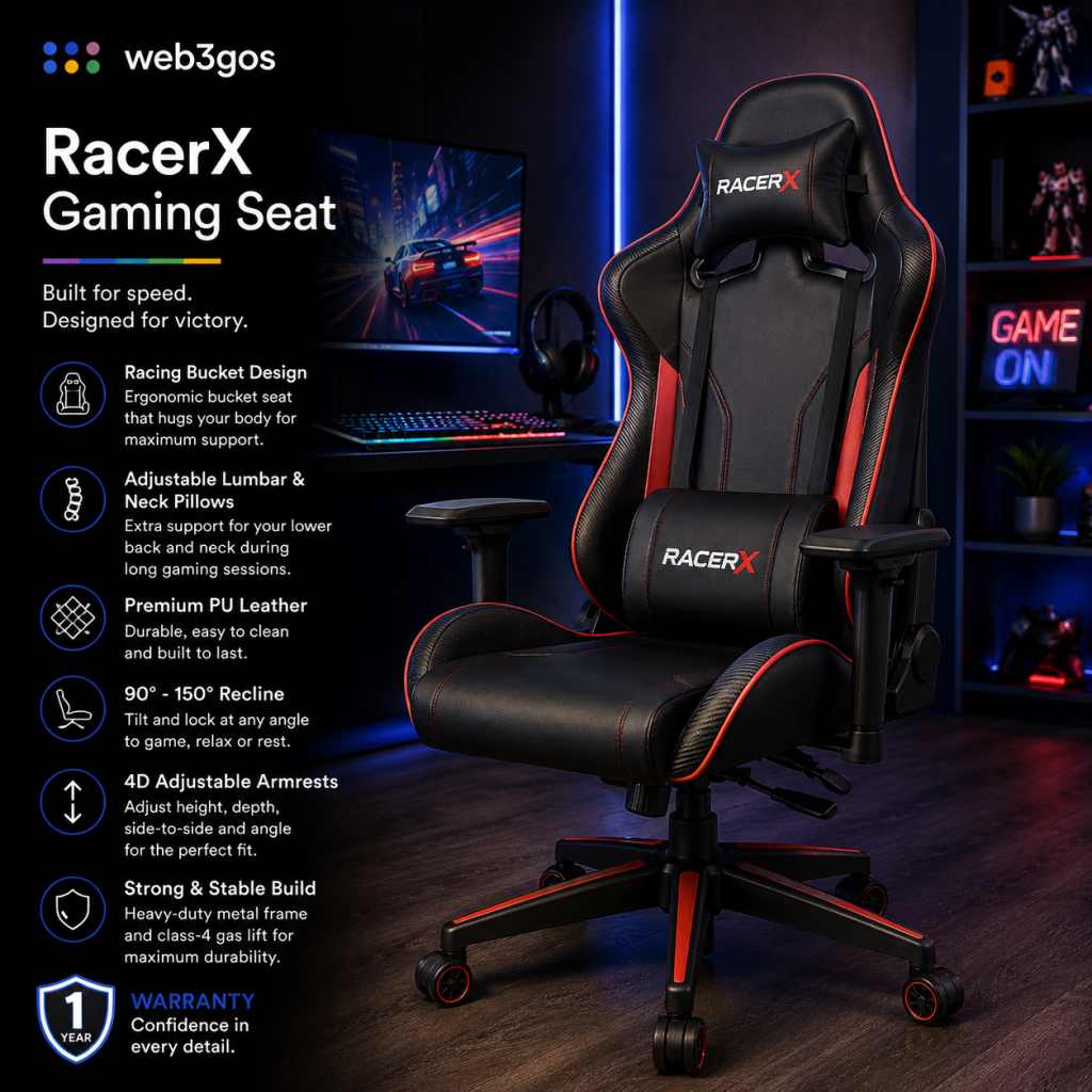 RacerX Gaming Seat
