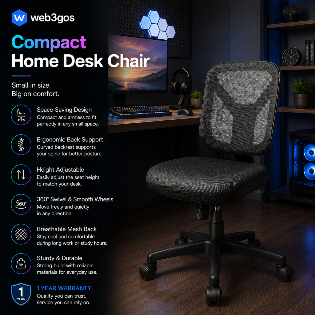 Compact Home Desk Chair